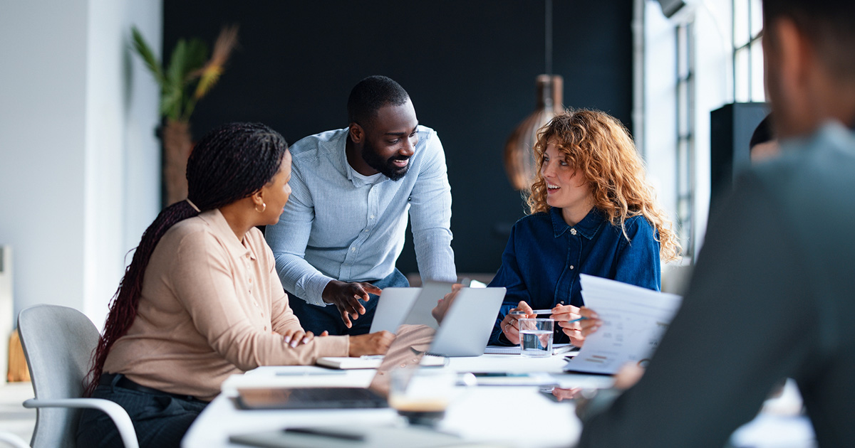 meeting around the conference table